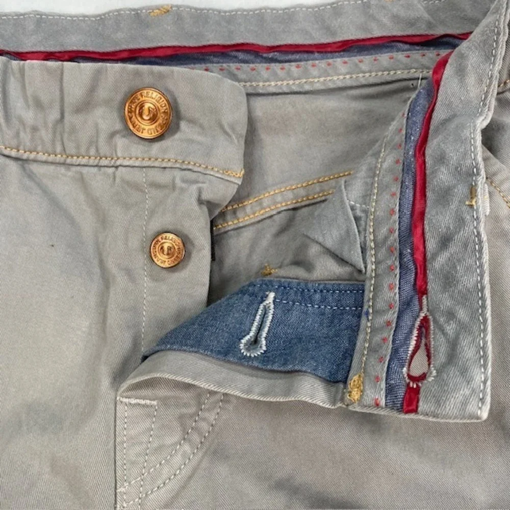 True Religion Rocco Tailored Overdye Twill Pants Gray Mens‎ Size 29 Cotton
